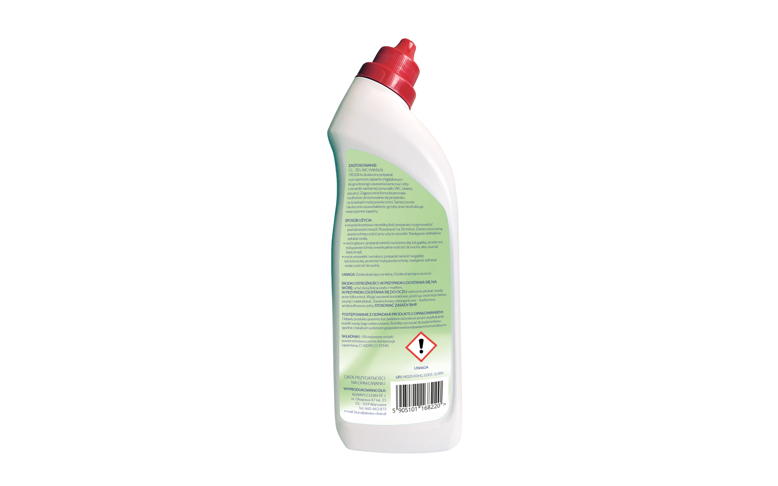 Żel WC kamień i rdza