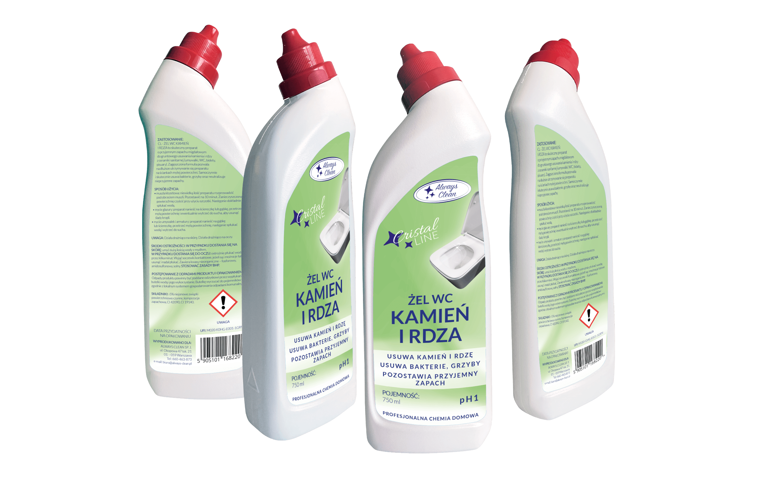 Żel WC kamień i rdza